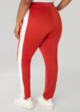 Pintucked Two Tone Leggings