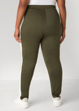 Pintucked Two Tone Leggings