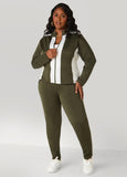 Pintucked Two Tone Leggings