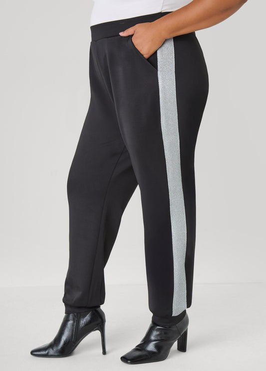 Metallic Paneled Joggers