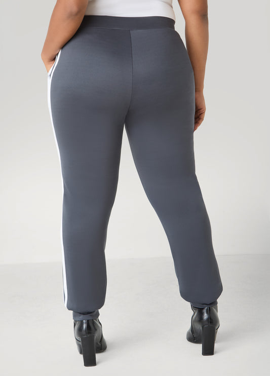 Pull On Striped Joggers