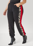 Animal Print Colorblock Joggers
