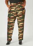 Camo Textured Track Pants