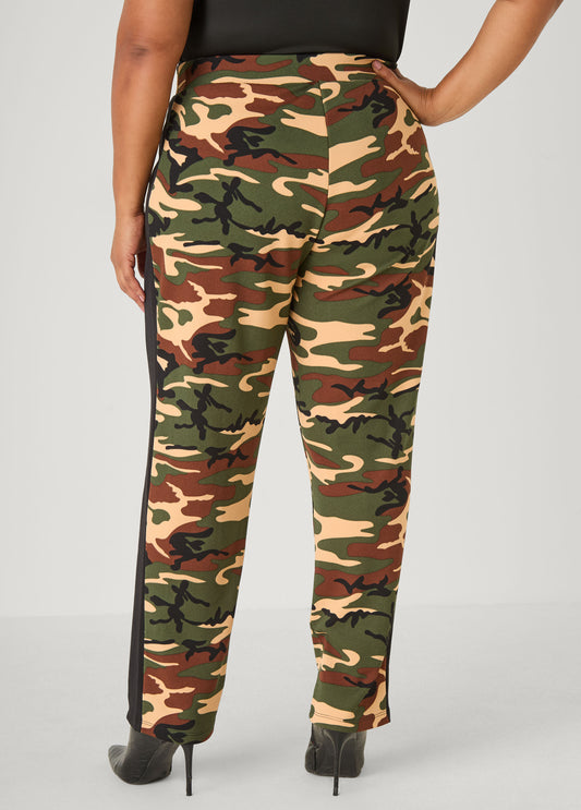 Camo Textured Track Pants