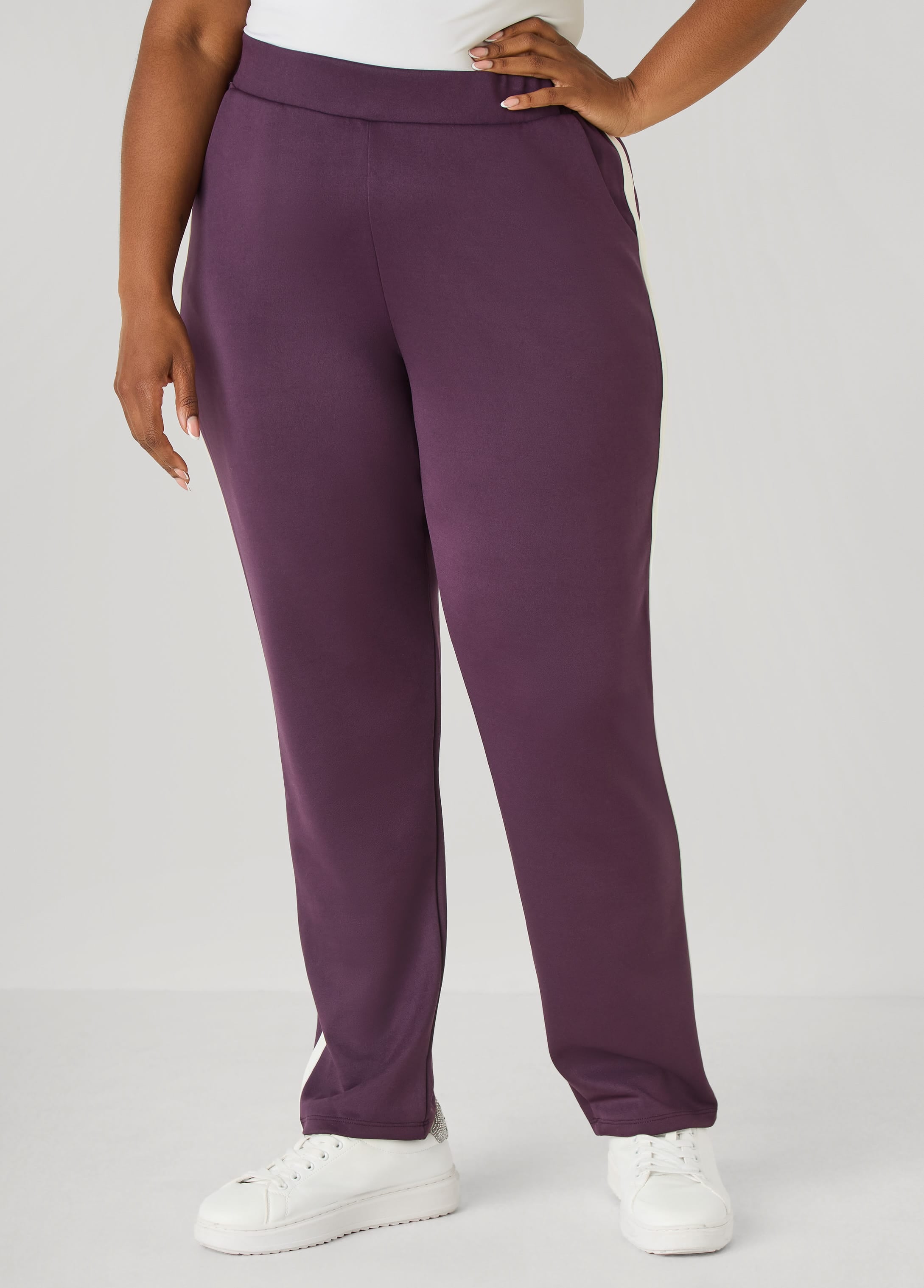 Striped Athletic Knit Joggers