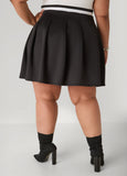 Pleated Striped Tennis Skort