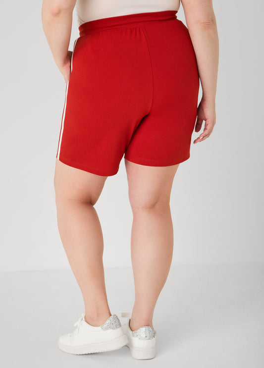 Textured Striped Shorts