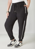 Piped Drawstring Cargo Joggers