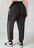 Piped Drawstring Cargo Joggers