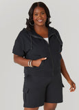 Zip Front French Terry Hoodie