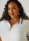 Zip Front Polo Shirt
