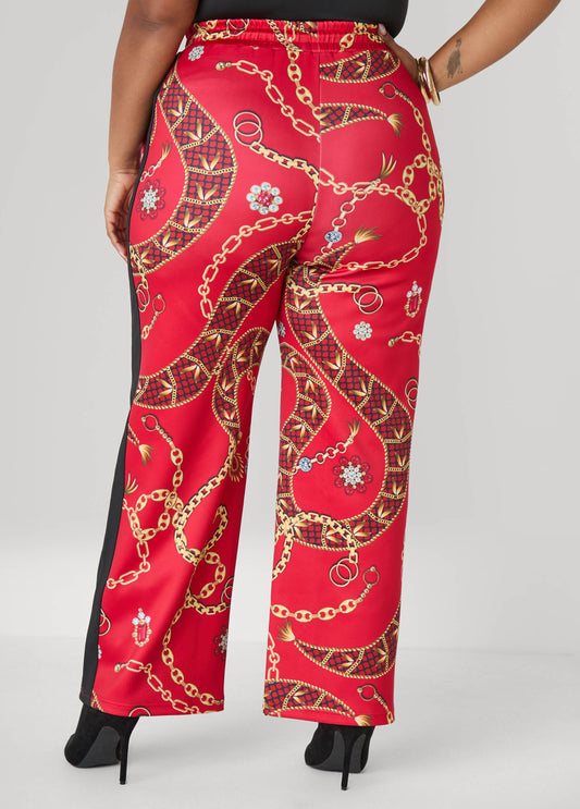 Status Print Track Pants