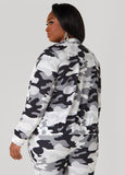 Studded Camo Print Jacket