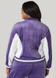 Two Tone Velour Track Jacket