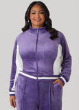 Two Tone Velour Track Jacket