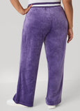 Stripe Trimmed Velour Pants