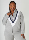 Striped Terry Track Jacket
