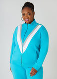 Striped French Terry Track Jacket
