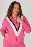 Striped French Terry Track Jacket
