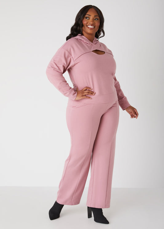 French Terry Straight Leg Pants