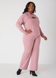 French Terry Straight Leg Pants
