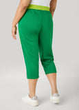 Side Split Colorblock Capris