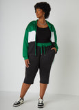 High Waist Striped Capris