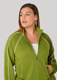 Piped French Terry Track Jacket