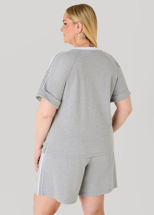 Piped French Terry Top
