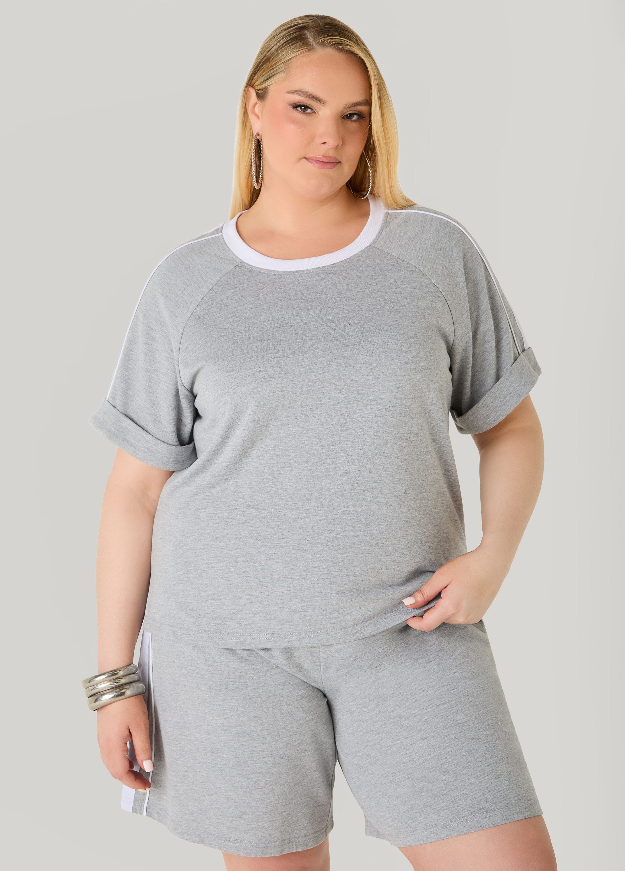 Piped French Terry Top