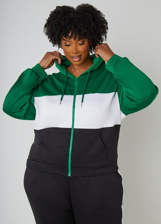Hooded Colorblocked Jacket