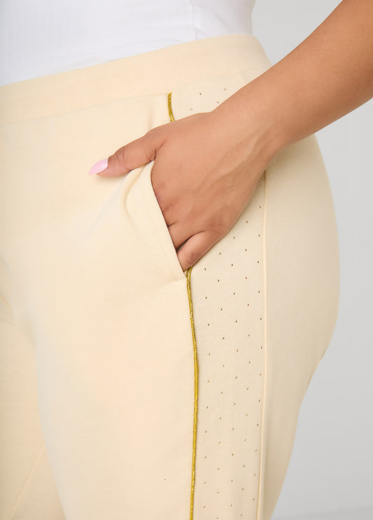 Studded French Terry Pants