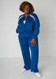 Embroidered Pique Track Pants