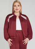Embroidered Pique Track Jacket