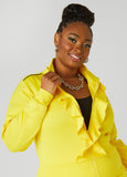 Ruffle Trimmed Track Jacket