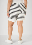 Striped Seamed Shorts