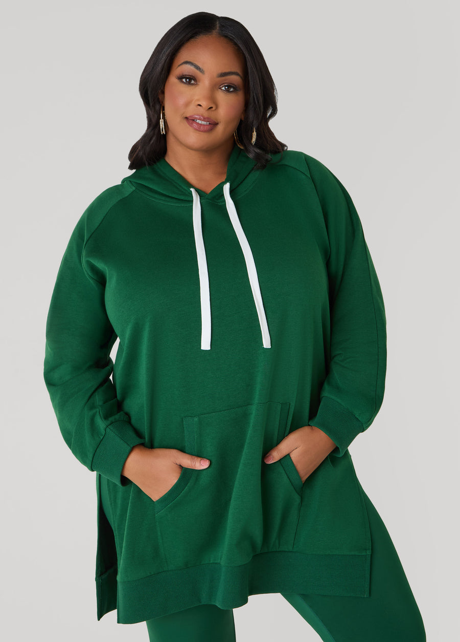 Plus Size Oversize Side Split Hoodie