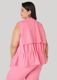 Storm Flap Drawstring Waist Vest