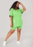 Side Split Athletic Knit Top