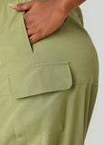Drawstring Slip On Cargo Skirt