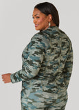 Camo Print Track Jacket