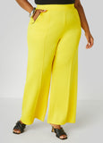 Pintucked High Waist Track Pants
