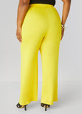 Pintucked High Waist Track Pants