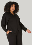 Peplum Ribbed Paneled Jacket