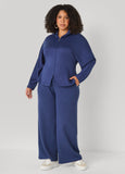 Ribbed Paneled Peplum Jacket