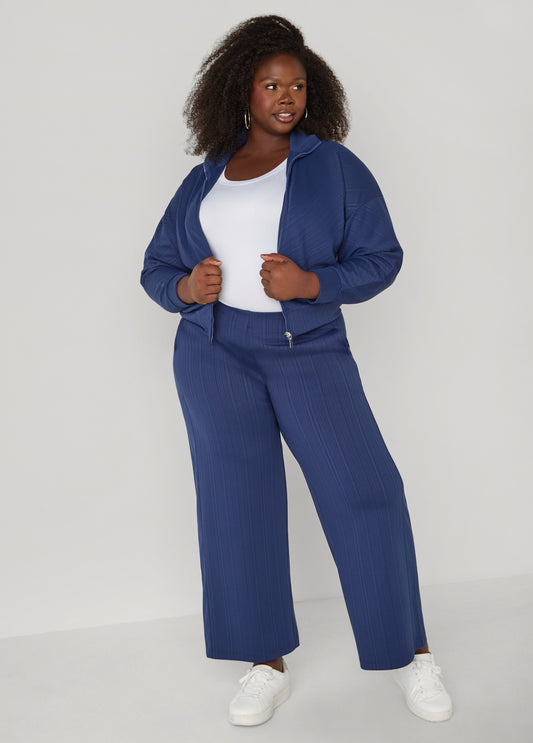 Striped Luxe Soft Scuba Pants