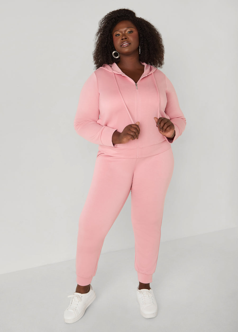 High Waist Luxe Soft Scuba Joggers