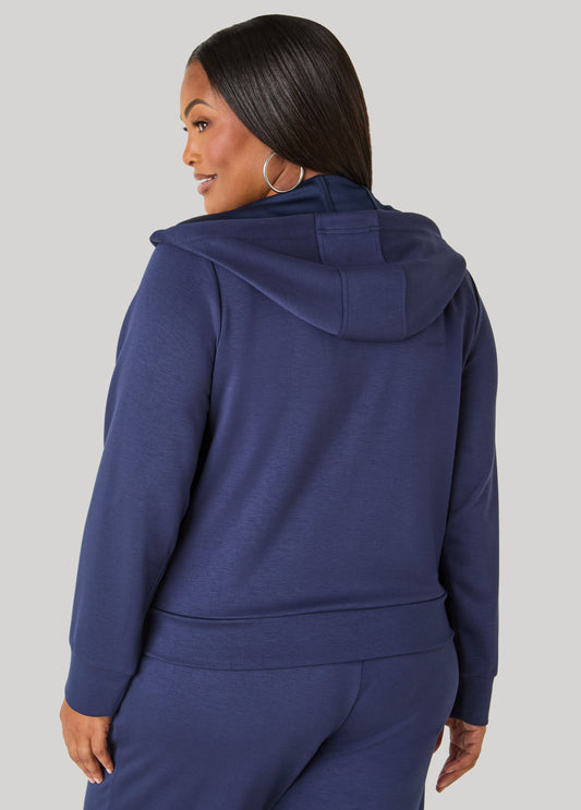 Hooded Luxe Soft Scuba Jacket