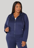 Hooded Luxe Soft Scuba Jacket
