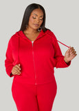 Luxe Soft Scuba Hooded Jacket